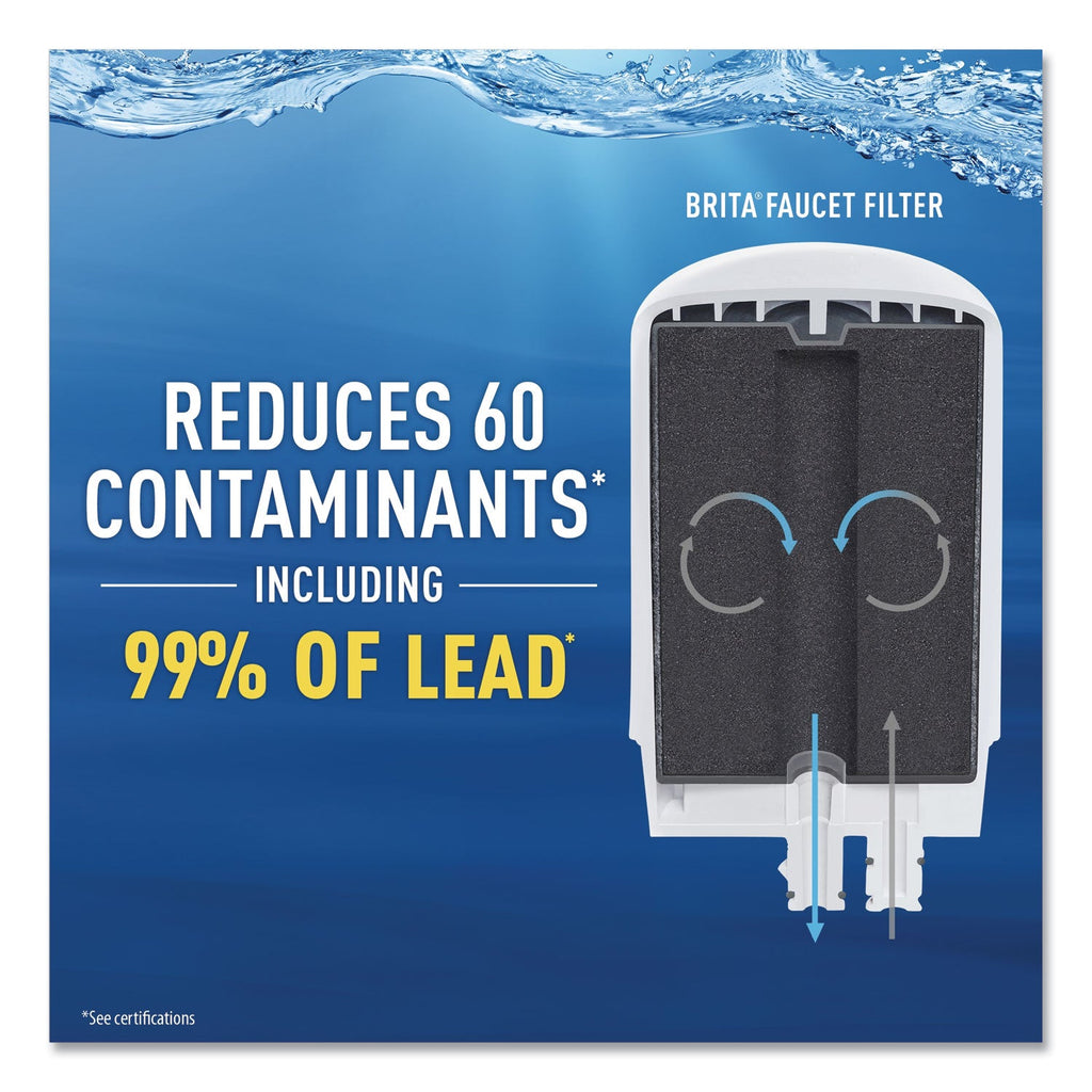 Brita On Tap Faucet Water Filter System, White