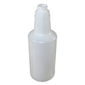 Impact Plastic Bottles with Graduations, 32 oz, Clear, 12/Carton