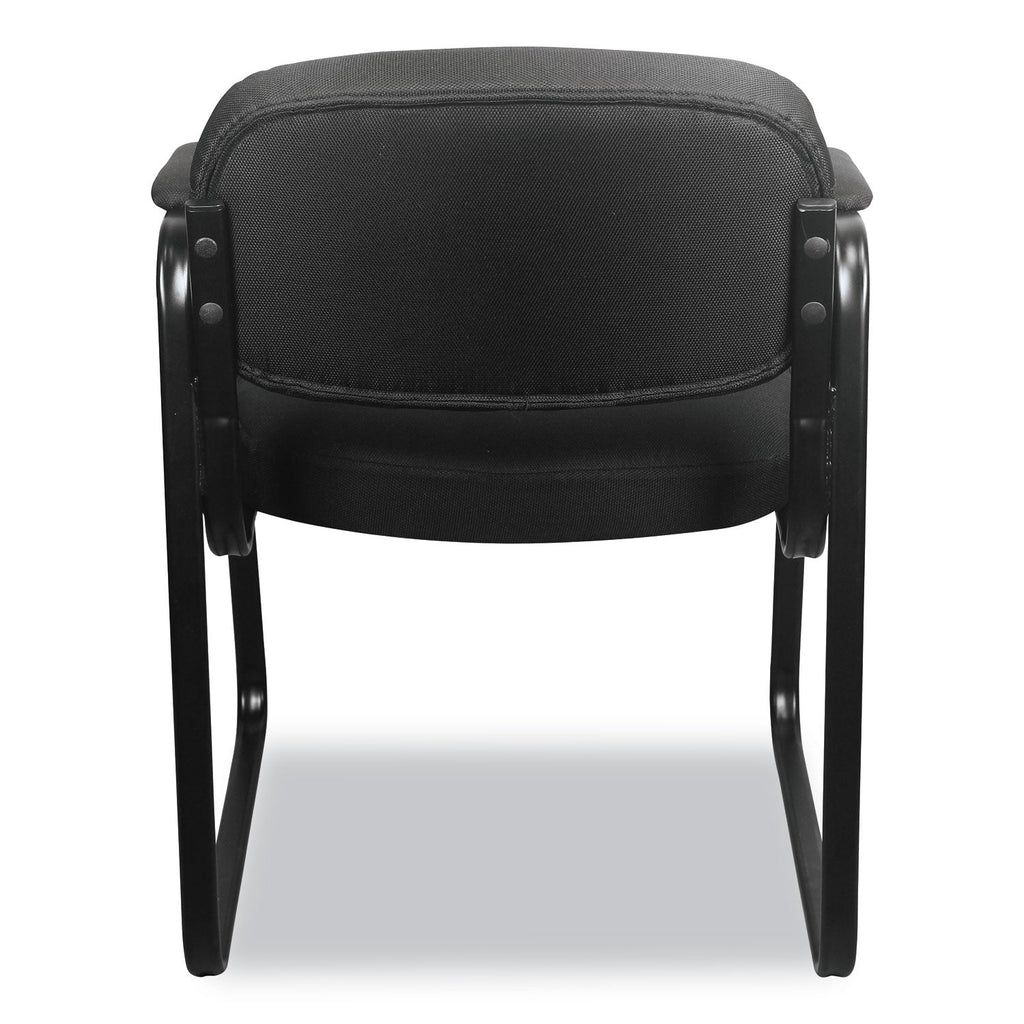 HON HVL653 Leather Guest Chair, 22.25" x 23" x 32", Black