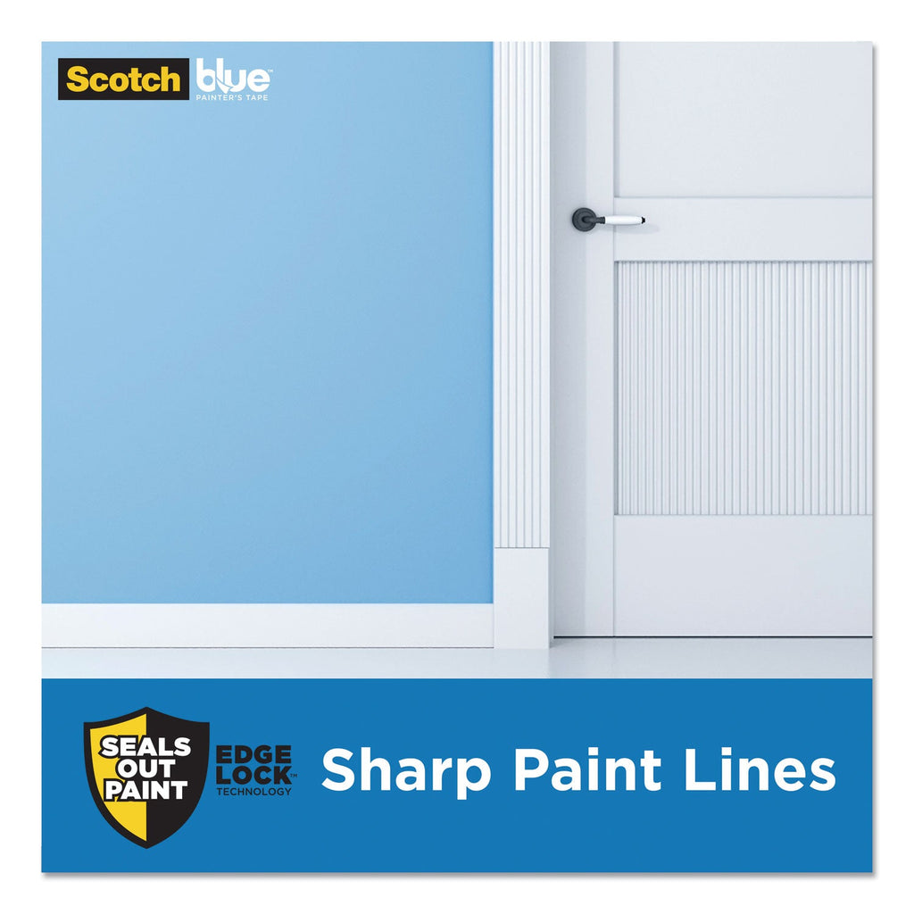 ScotchBlue Ultra Sharp Lines Multi-Surface Painter's Tape, 3" Core, 1.41" x 45 yds, Blue