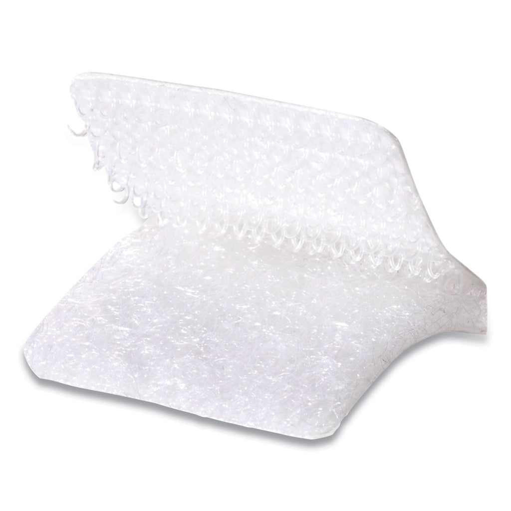 VELCRO Sticky-Back Fasteners, Removable Adhesive, 0.88" x 0.88", White, 12/Pack