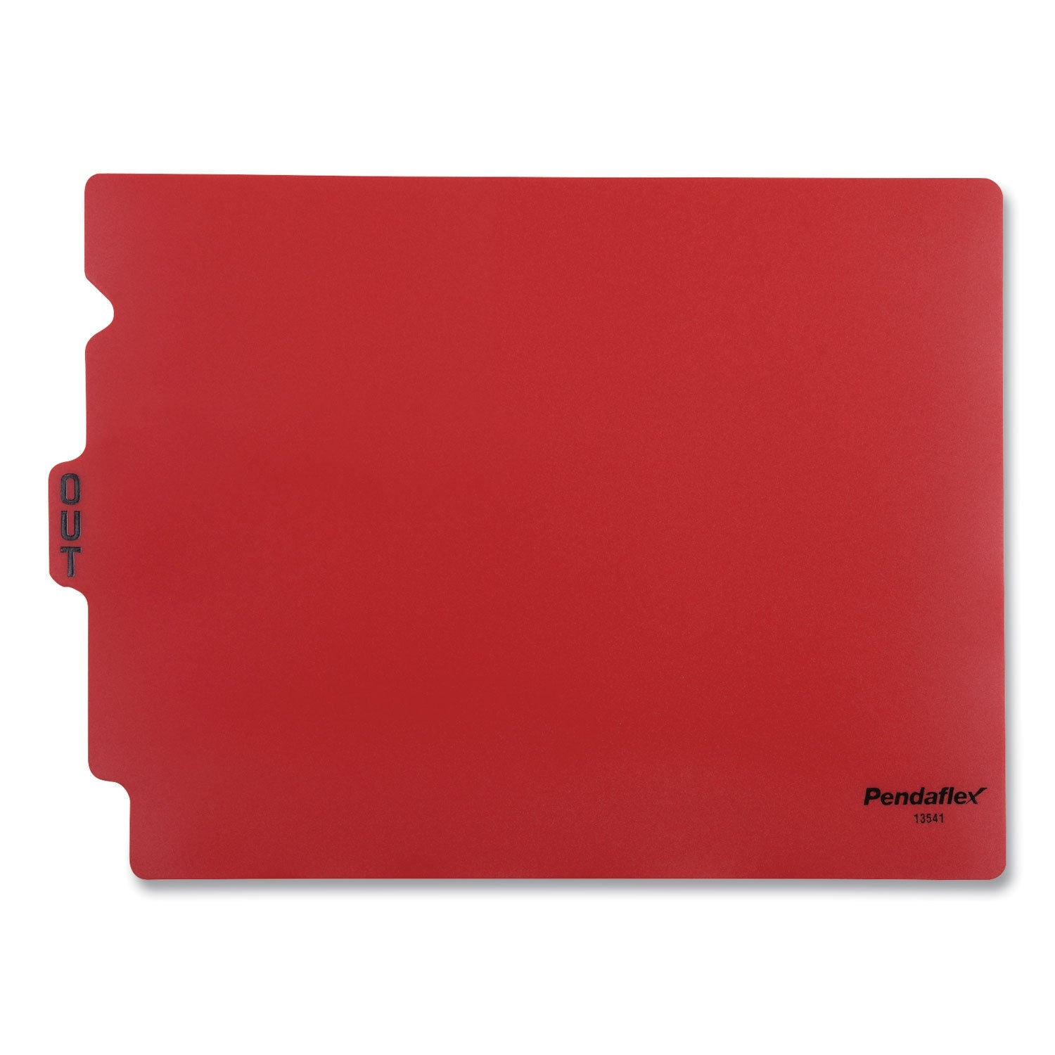 Pendaflex Colored Poly Out Guides with Center Tab, 1/3-Cut End Tab, Out, 8.5 x 11, Red, 50/Box