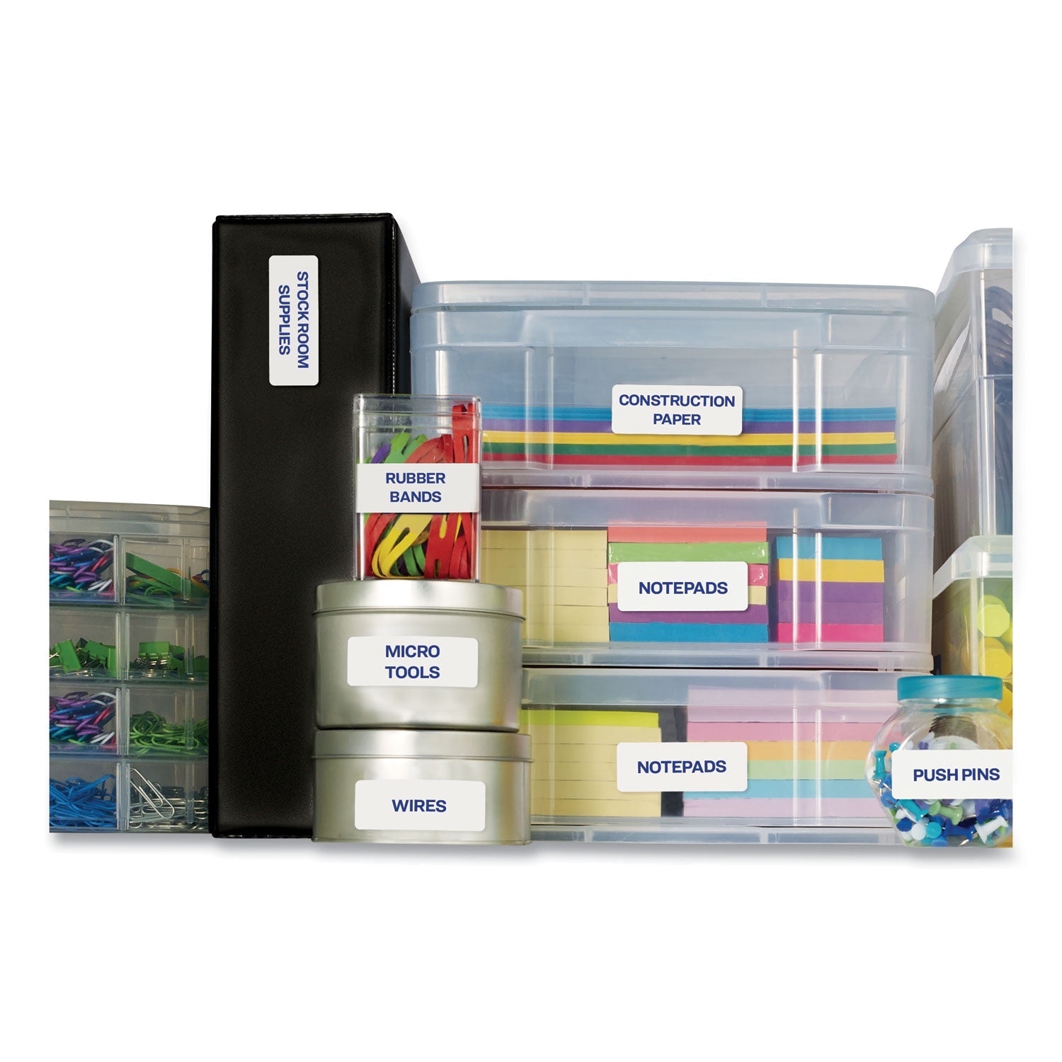 Avery Easy Peel White Address Labels w/ Sure Feed Technology, Laser Printers, 0.66 x 1.75, White, 60/Sheet, 100 Sheets/Pack