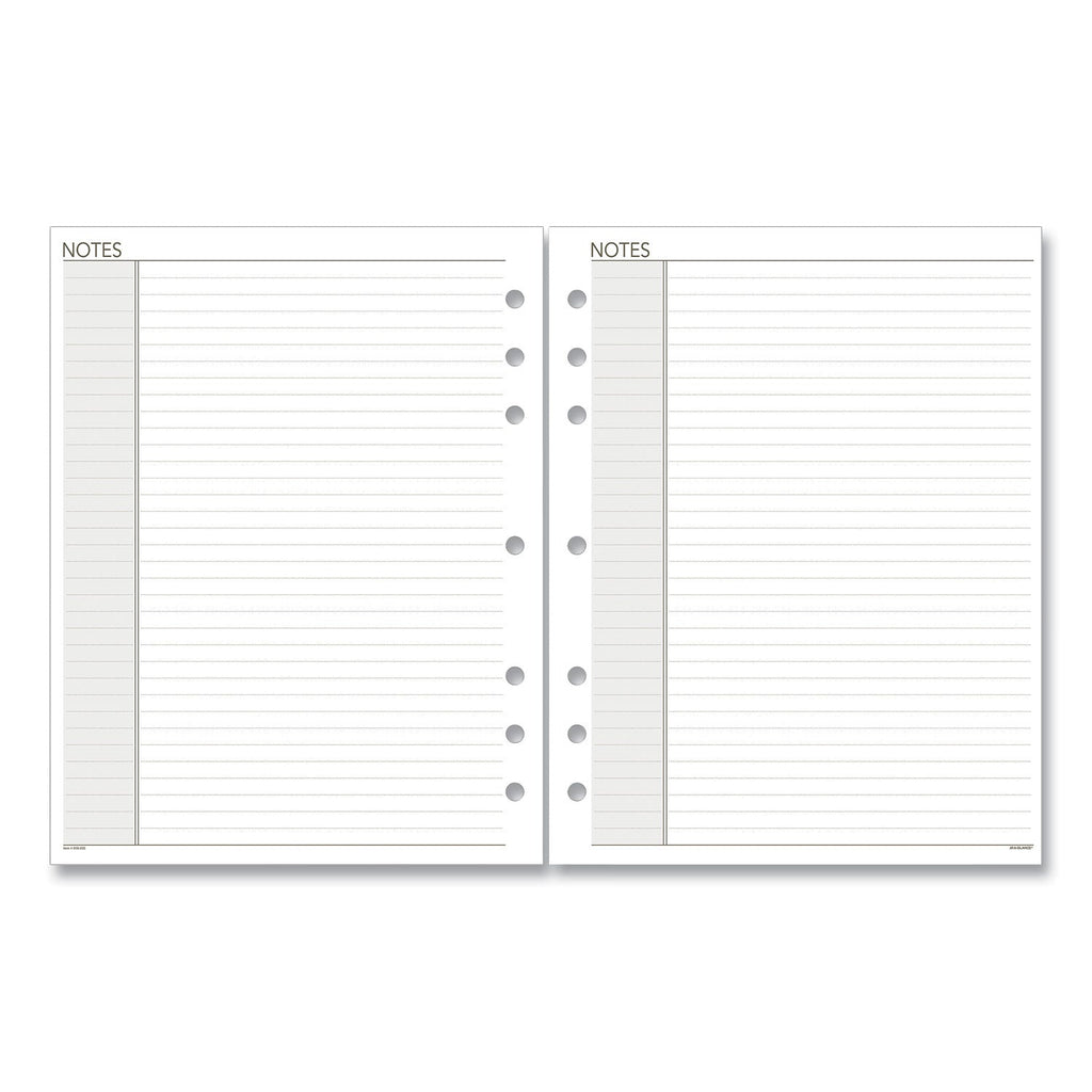 AT-A-GLANCE Lined Notes Pages for Planners/Organizers, 8.5 x 5.5, White Sheets, Undated