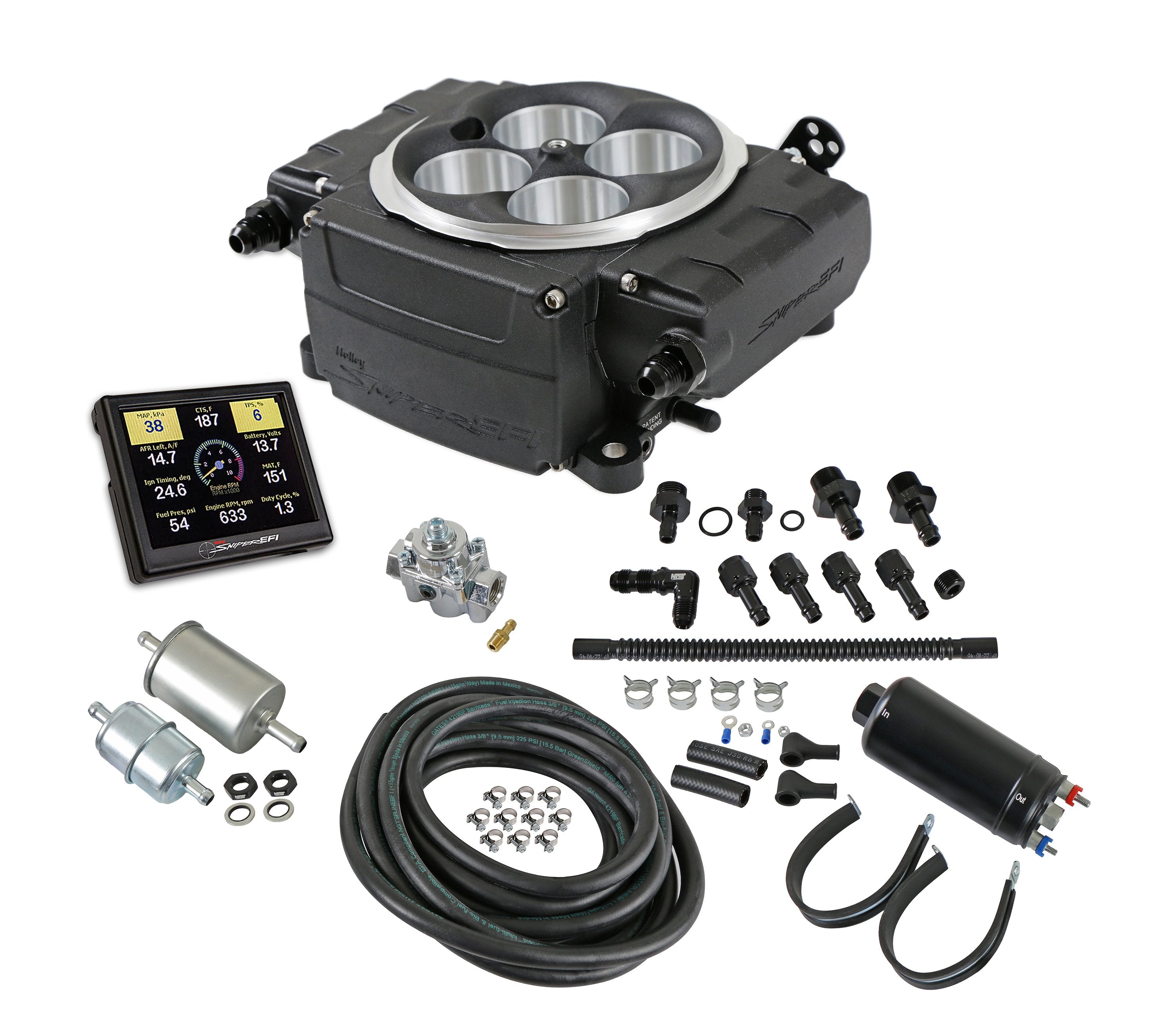 2 EFI - Black - Inline Pump - Without PDM - 3.5 in. Handheld