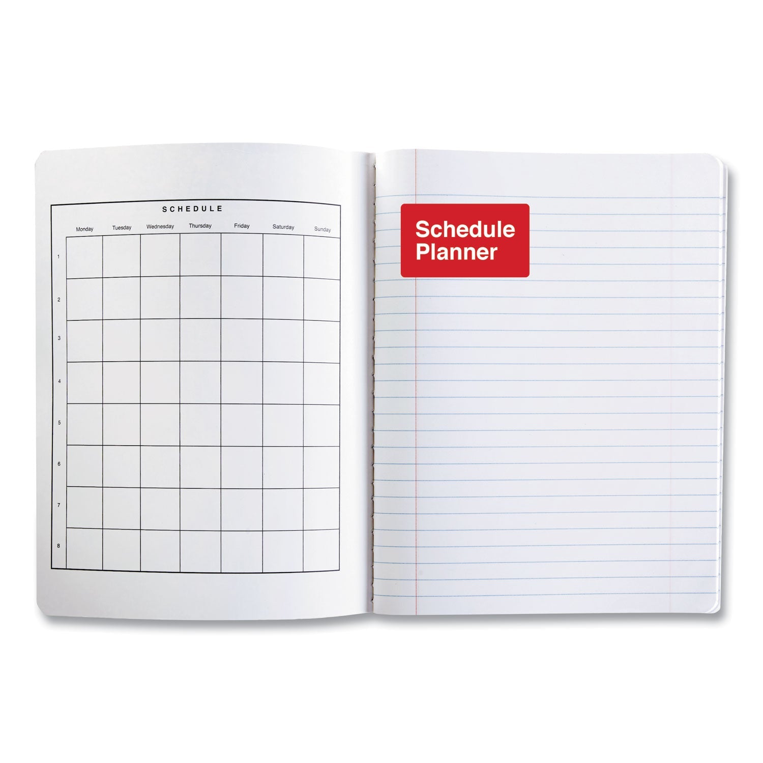 Universal Composition Book, Wide/Legal Rule, Black Marble Cover, 9.75 x 7.5, 100 Sheets, 6/Pack