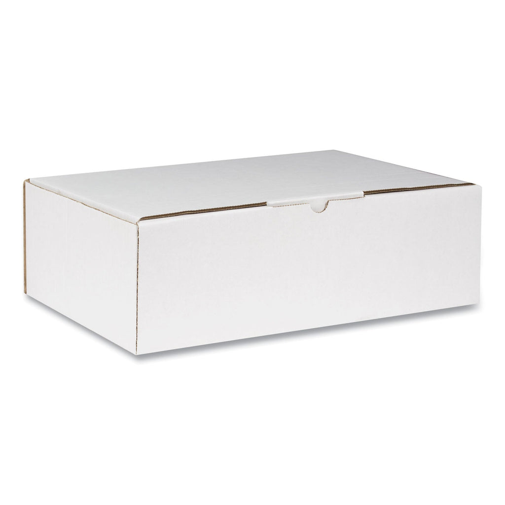 Duck Self-Locking Mailing Box, Regular Slotted Container (RSC), 9" x 13" x 4", White, 25/Pack
