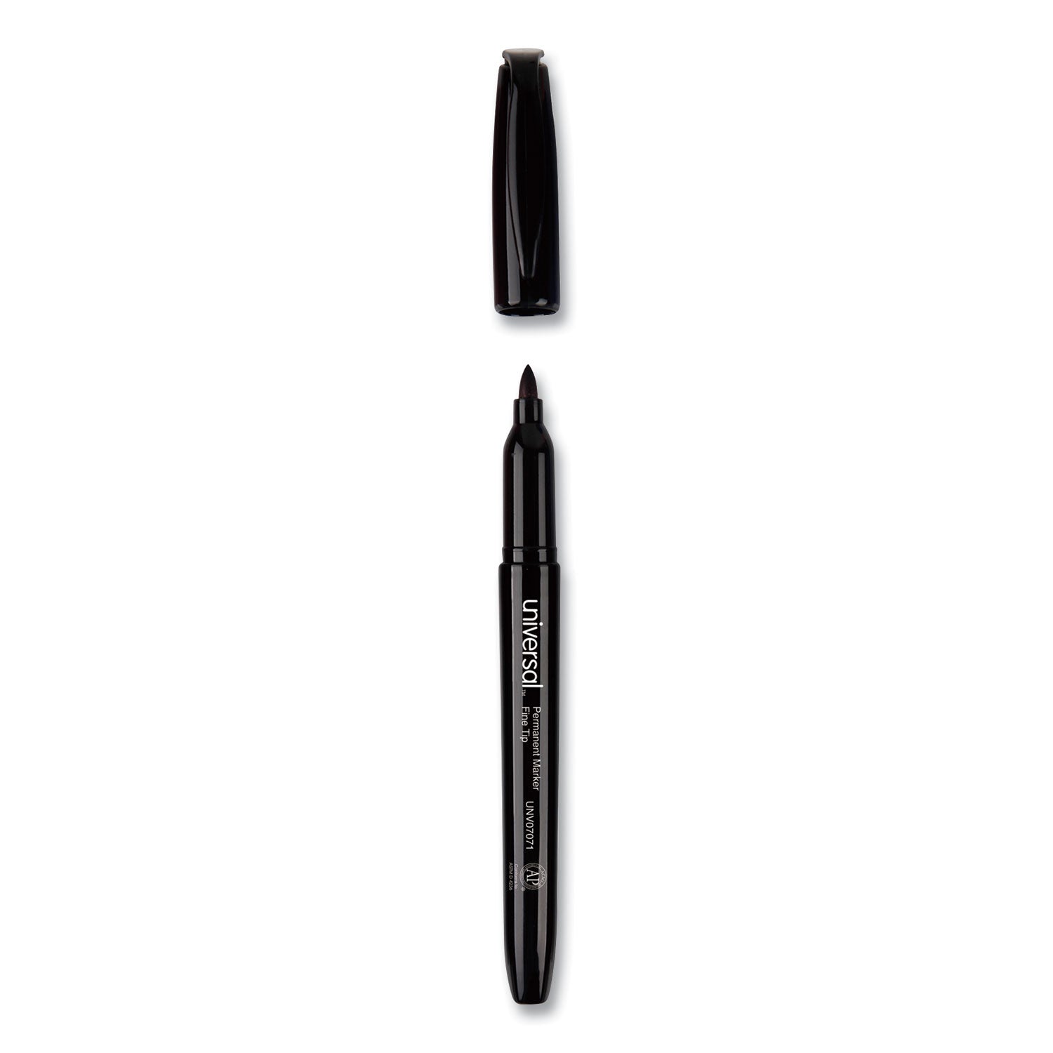 Universal Pen-Style Permanent Marker Value Pack, Fine Bullet Tip, Black, 36/Pack