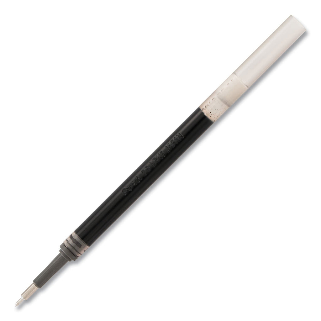 Pentel Refill for Pentel EnerGel Retractable Liquid Gel Pens, Fine Needle Tip, Black Ink