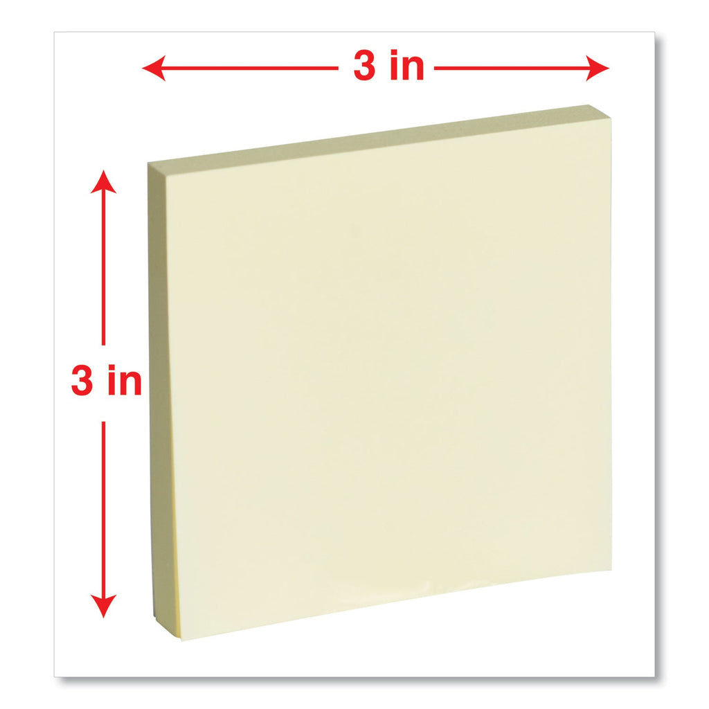 Universal Self-Stick Note Pad Cabinet Pack, 3" x 3", Assorted Pastel Colors, 90 Sheets/Pad, 24 Pads/Pack