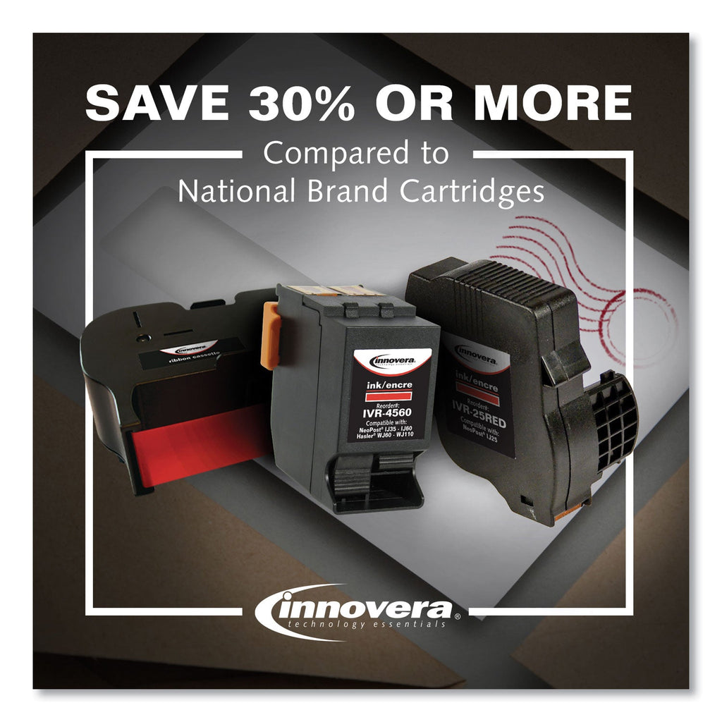 Innovera Compatible Red Postage Meter Ink, Replacement for 797-0 (7970), 800 Page-Yield