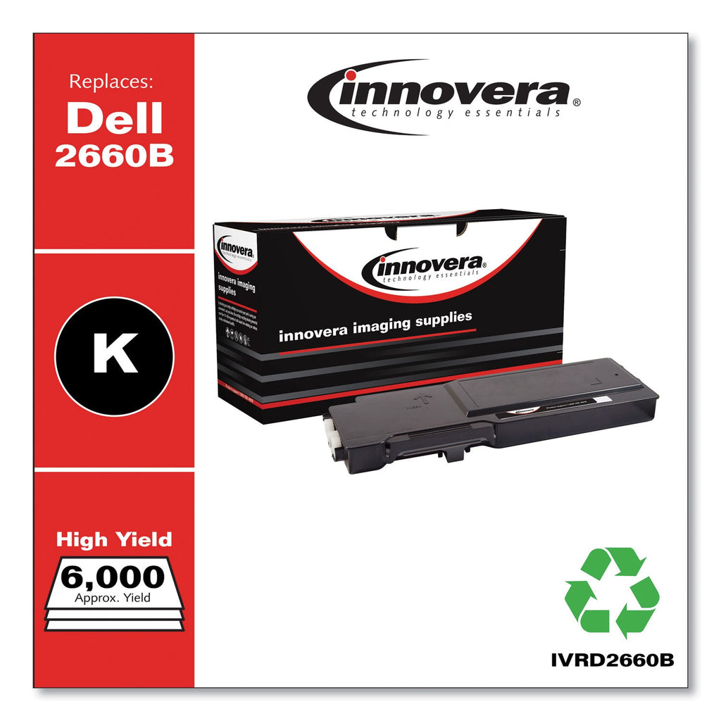 Innovera Remanufactured Black High-Yield Toner, Replacement for 593-BBBU, 6,000 Page-Yield