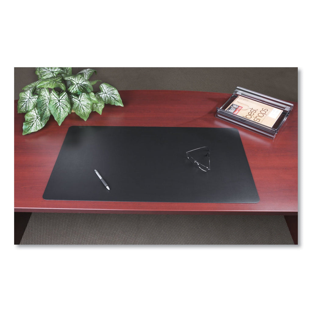 Artistic Rhinolin II Desk Pad with Antimicrobial Protection, 36 x 24, Black