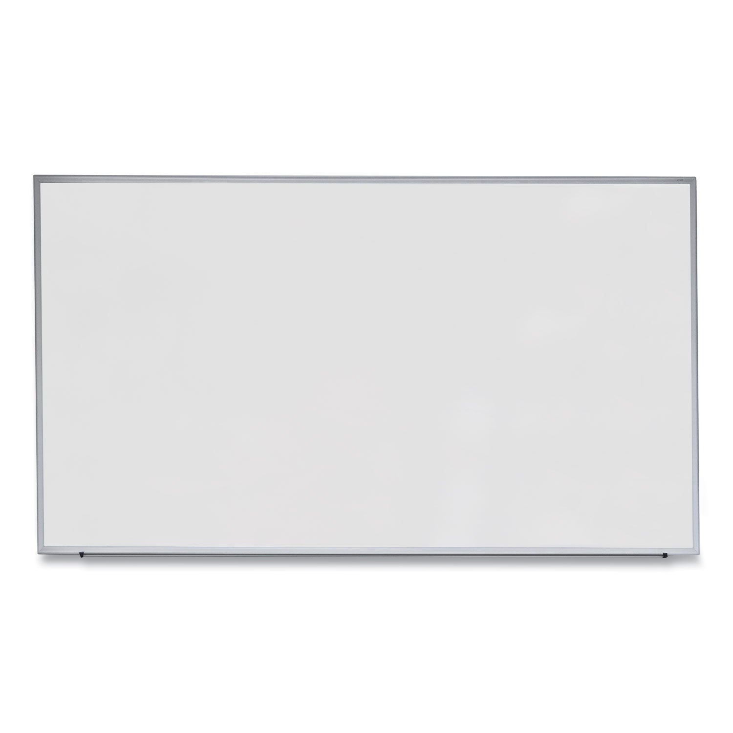 Universal Dry Erase Board, Melamine, 72 x 48, Satin-Finished Aluminum Frame