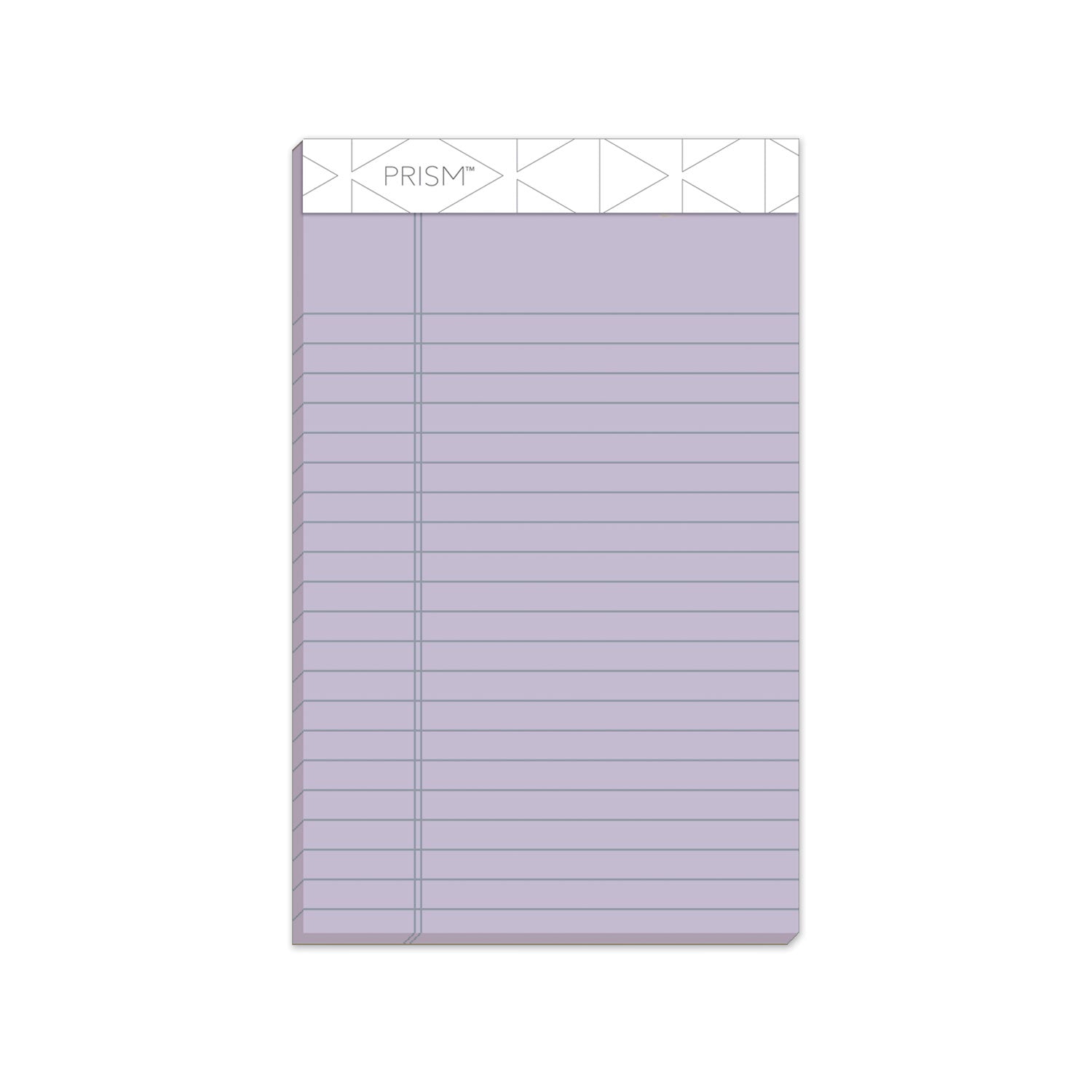 TOPS Prism + Colored Writing Pads, Narrow Rule, 50 Pastel Orchid 5 x 8 Sheets, 12/Pack