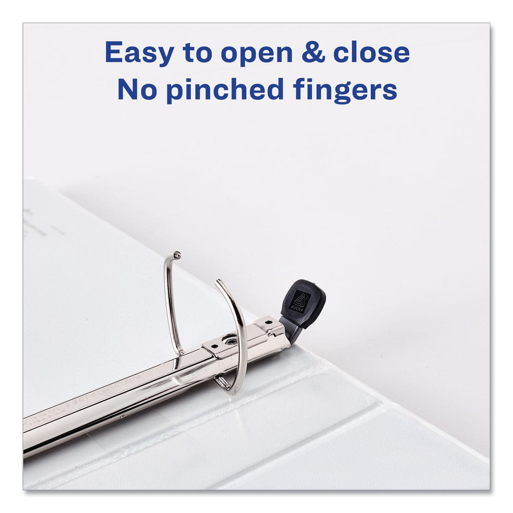Avery Framed View Heavy-Duty Binders, 3 Rings, 1" Capacity, 11 x 8.5, White