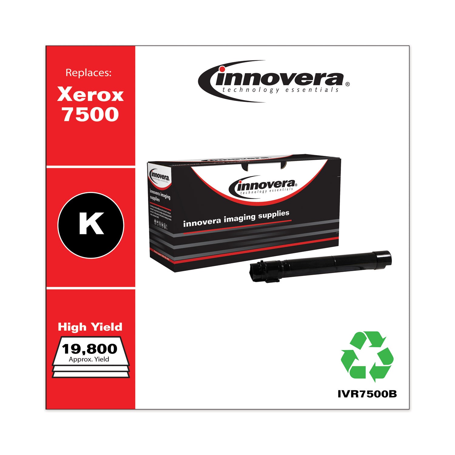 Innovera Remanufactured Black High-Yield Toner, Replacement for 106R01439, 19,800 Page-Yield