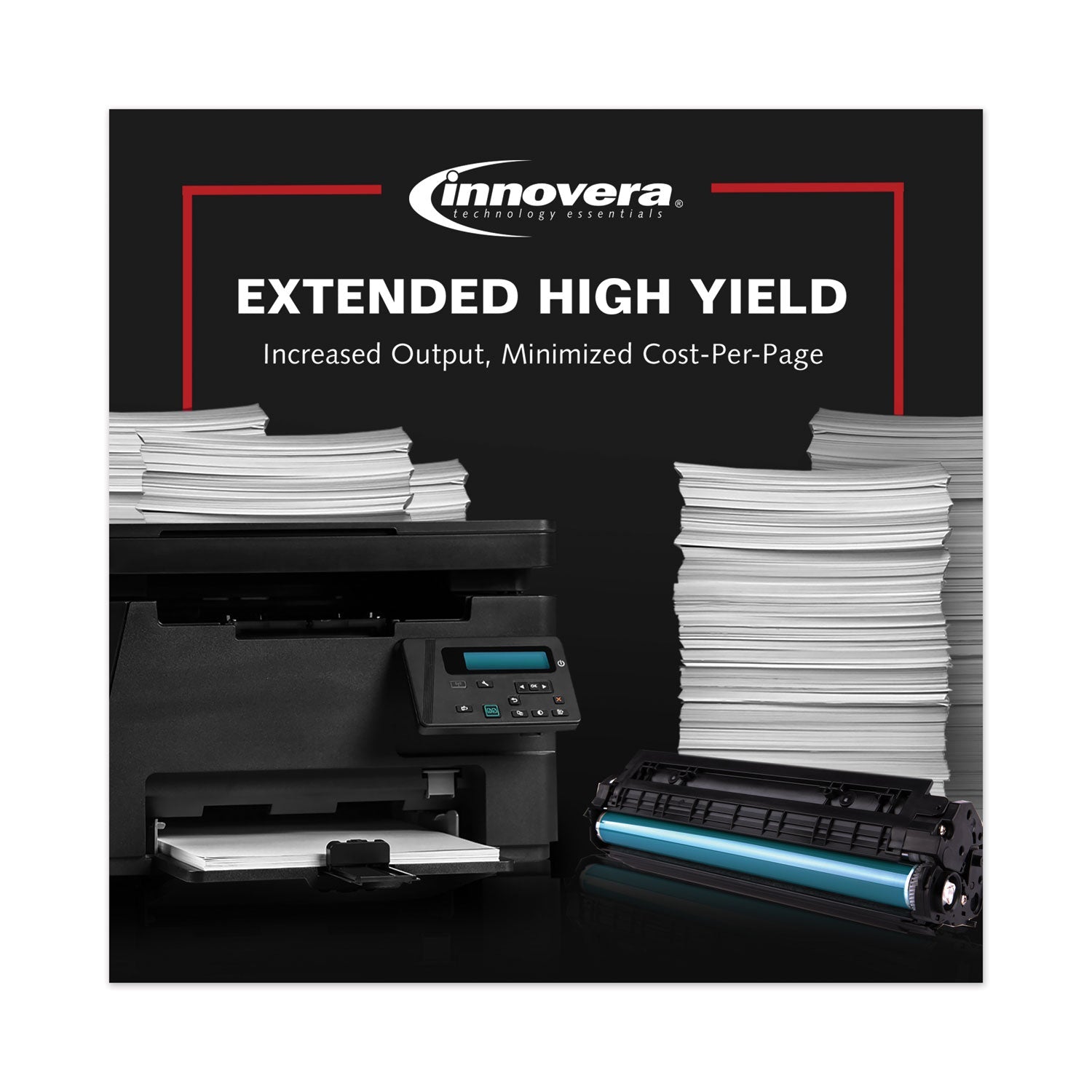 Innovera Remanufactured Black Extended-Yield Toner, Replacement for 35A (CB435AJ), 2,200 Page-Yield