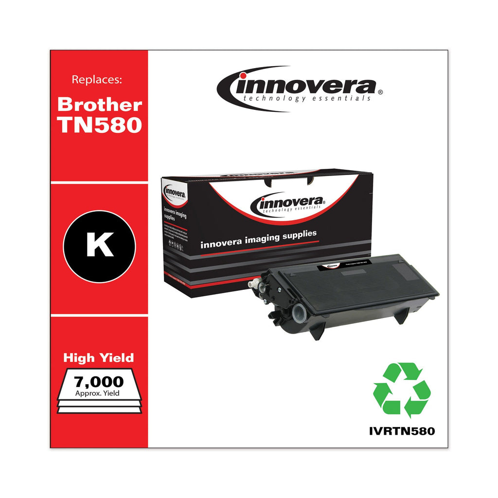 Innovera Remanufactured Black High-Yield Toner, Replacement for TN580, 7,000 Page-Yield