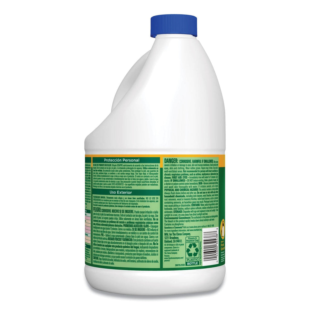 Clorox Outdoor Bleach, 81 oz Bottle, 6/Carton
