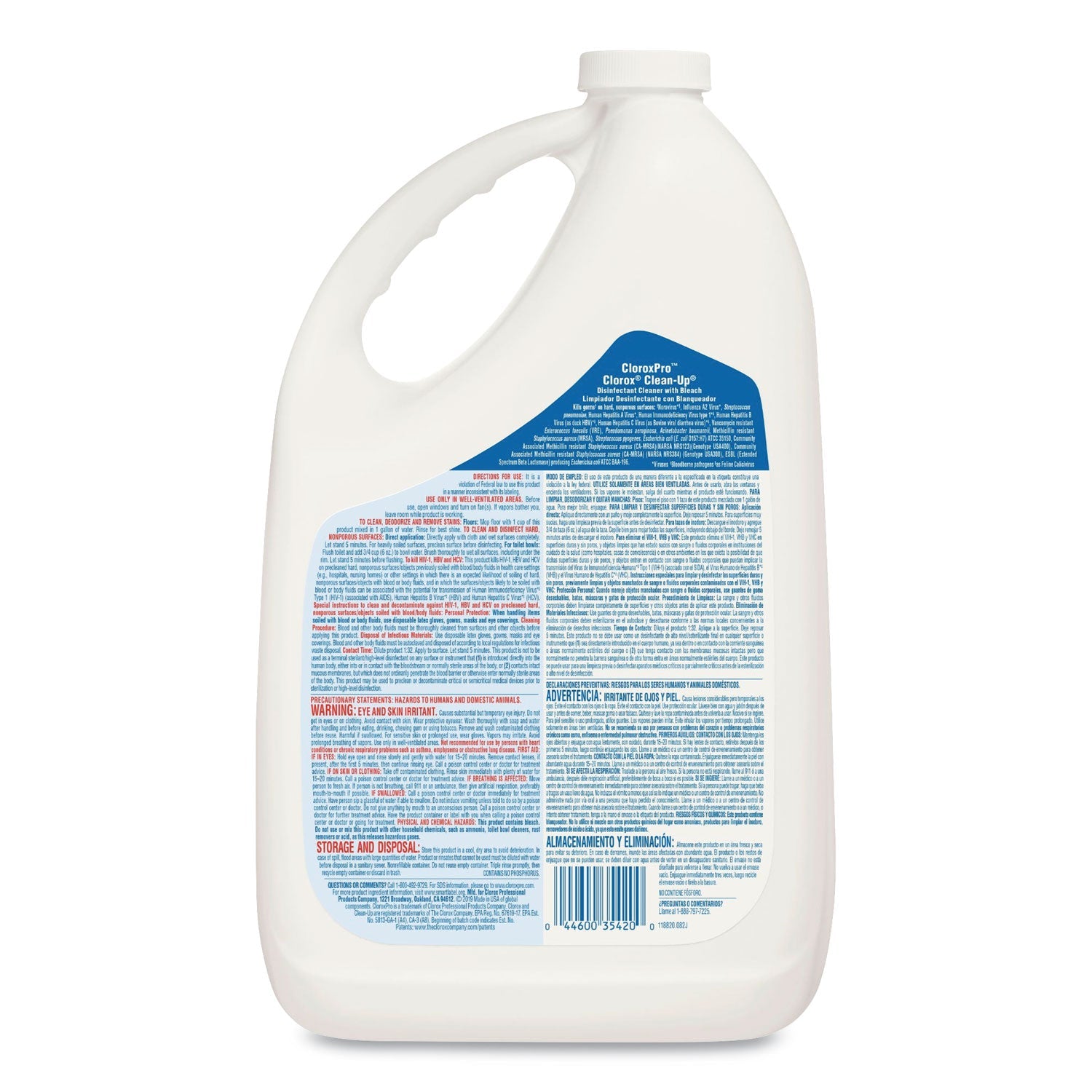 Clorox Pro Clorox Clean-up, Fresh Scent, 128 oz Refill Bottle