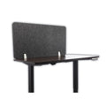 Lumeah Desk Screen Cubicle Panel and Office Partition Privacy Screen, 47 x 1 x 23.5, Polyester, Ash