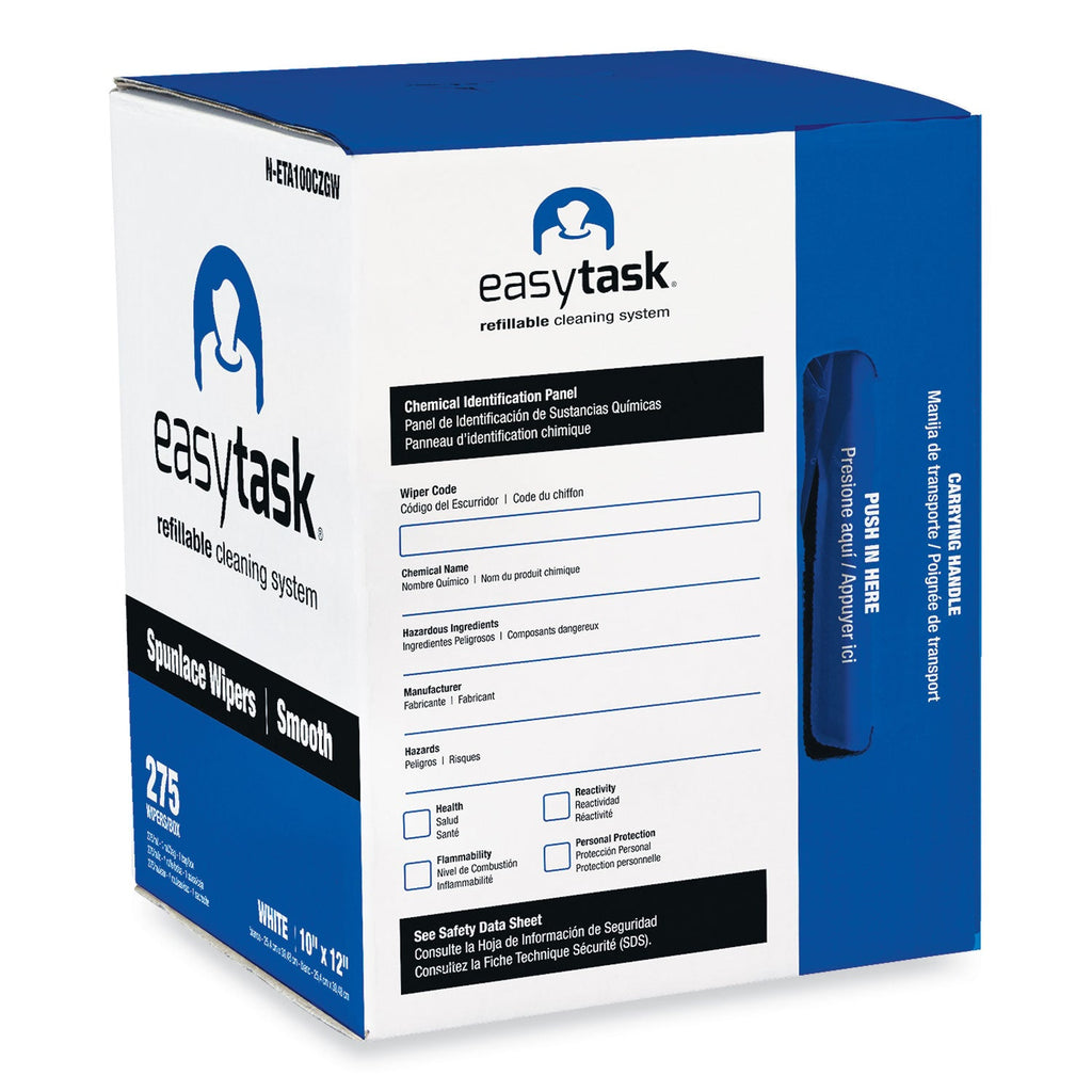 HOSPECO Easy Task A100 Wiper, Center-Pull, 10 x 12, 275 Sheets/Roll with Zipper Bag