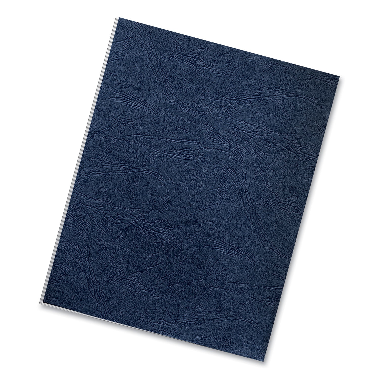 Fellowes Classic Grain Texture Binding System Covers, 11 x 8.5, Navy, 50/Pack