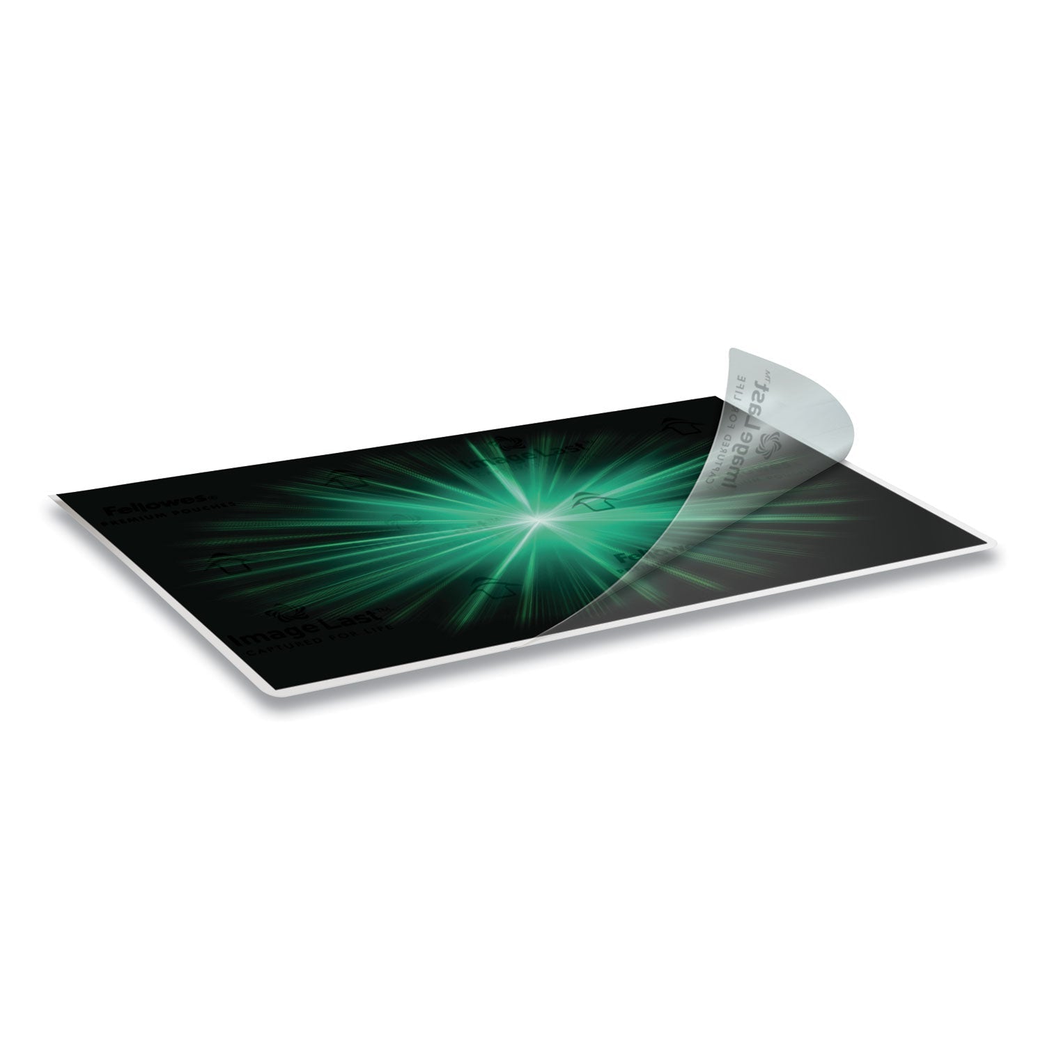 Fellowes ImageLast Laminating Pouches with UV Protection, 3 mil, 9" x 11.5", Clear, 100/Pack