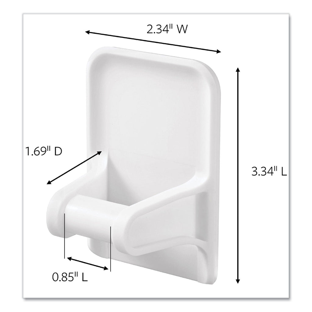 Command Spray Bottle Holder, 2.34w x 1.69d x 3.34h, White, 2 Hangers/4 Strips/Pack