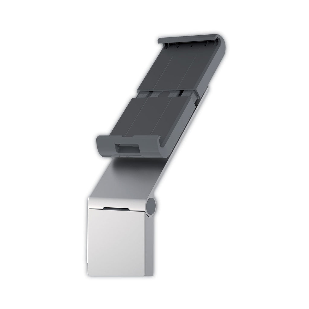 Durable Floor Stand Tablet Holder, Silver/Charcoal Gray