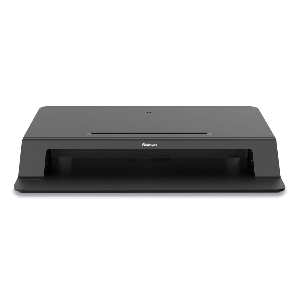 Fellowes Lotus LT Sit-Stand Workstation, 34.38" x 28.38" x 7.62", Black