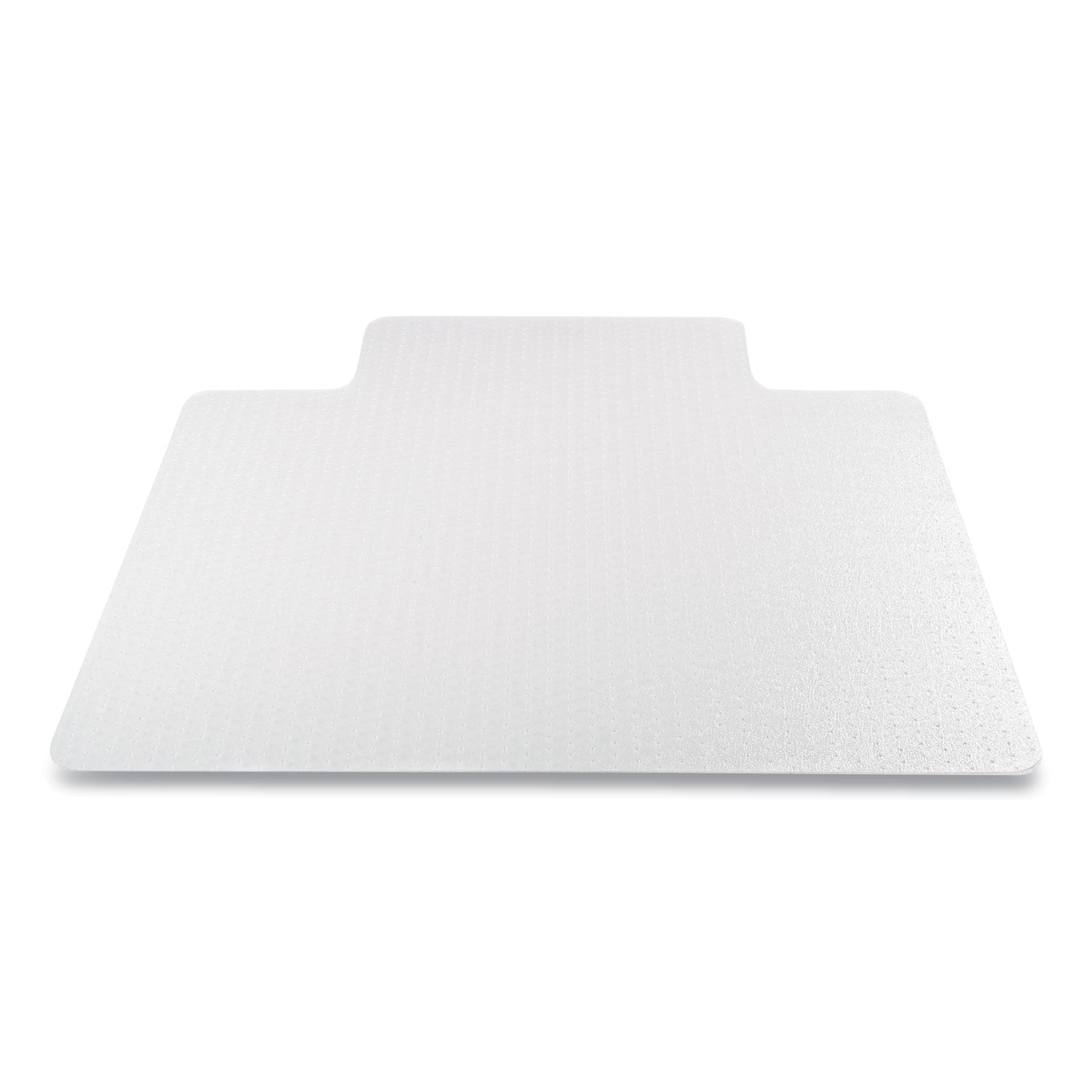 deflecto Antimicrobial Chair Mat, Medium Pile Carpet, 48 x 36, Lipped, Clear