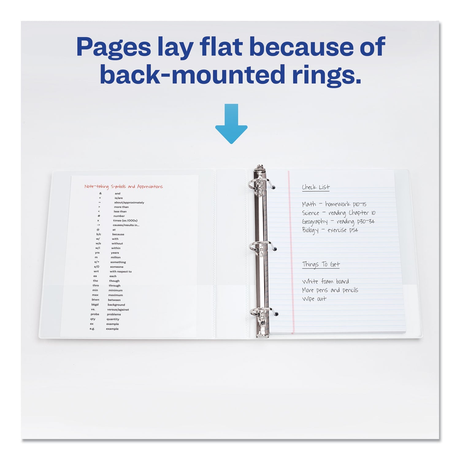 Avery Durable View Binder with DuraHinge and Slant Rings, 3 Rings, 2" Capacity, 11 x 8.5, White