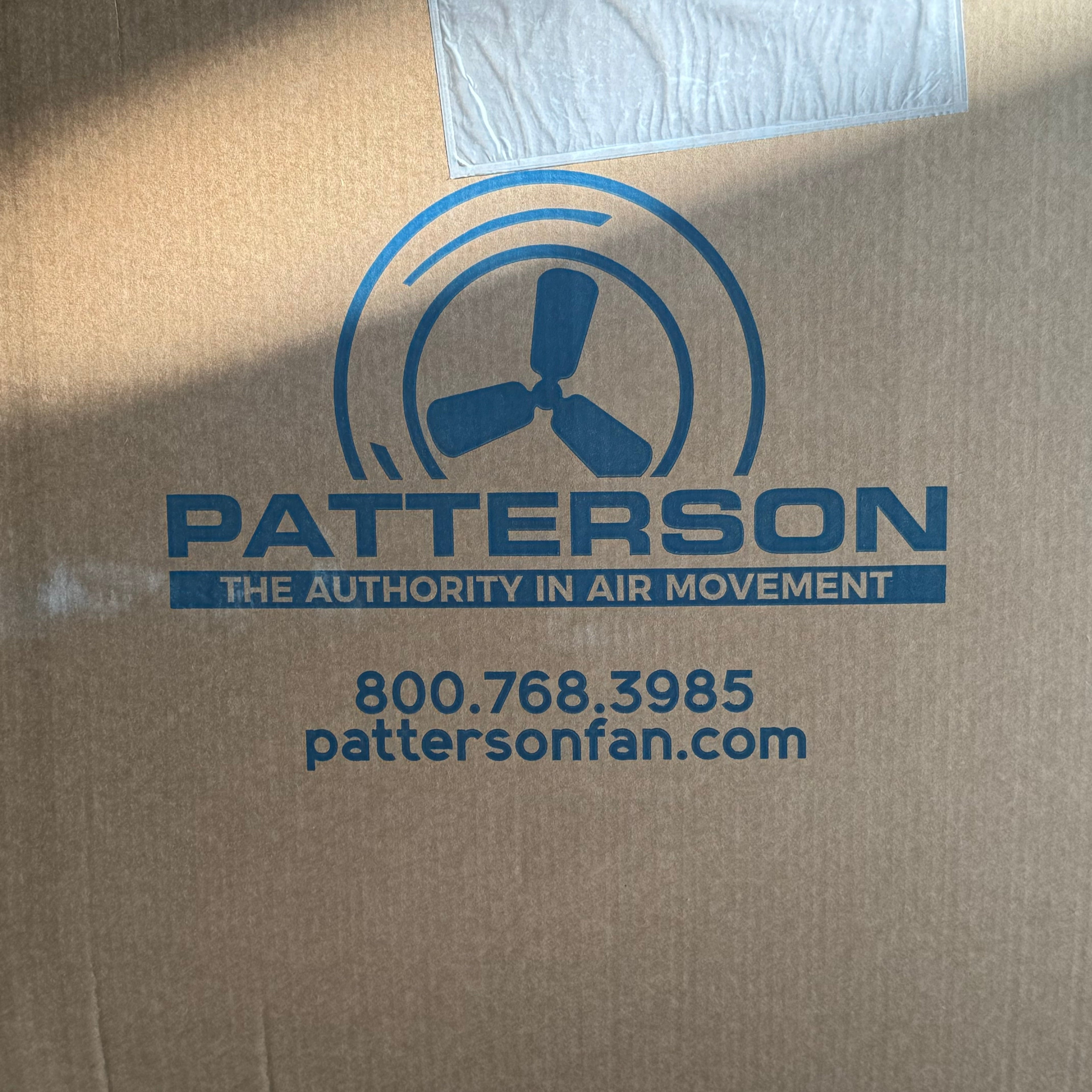PATTERSON Jet-Stream Fan 36”Hx23L Blue (Small Scratch)