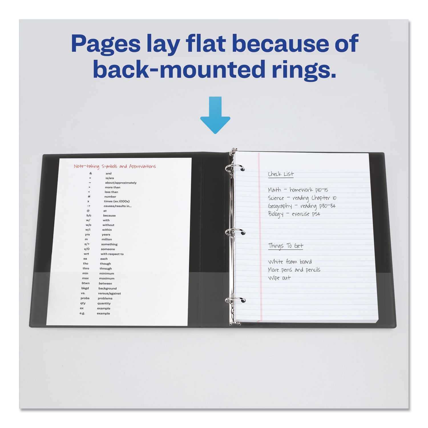 Avery Mini Size Durable Non-View Binder with Round Rings, 3 Rings, 2" Capacity, 8.5 x 5.5, Black