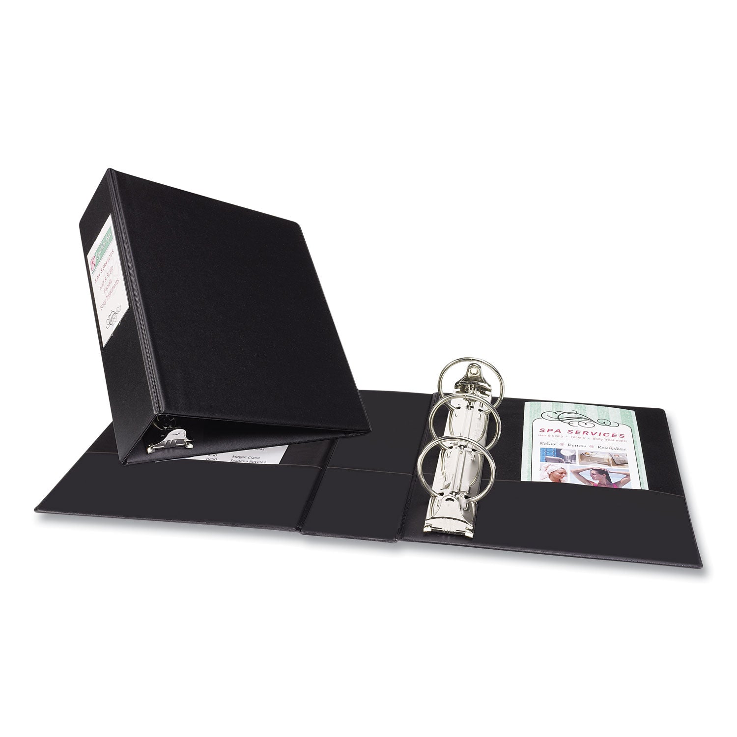 Avery Mini Size Durable Non-View Binder with Round Rings, 3 Rings, 2" Capacity, 8.5 x 5.5, Black