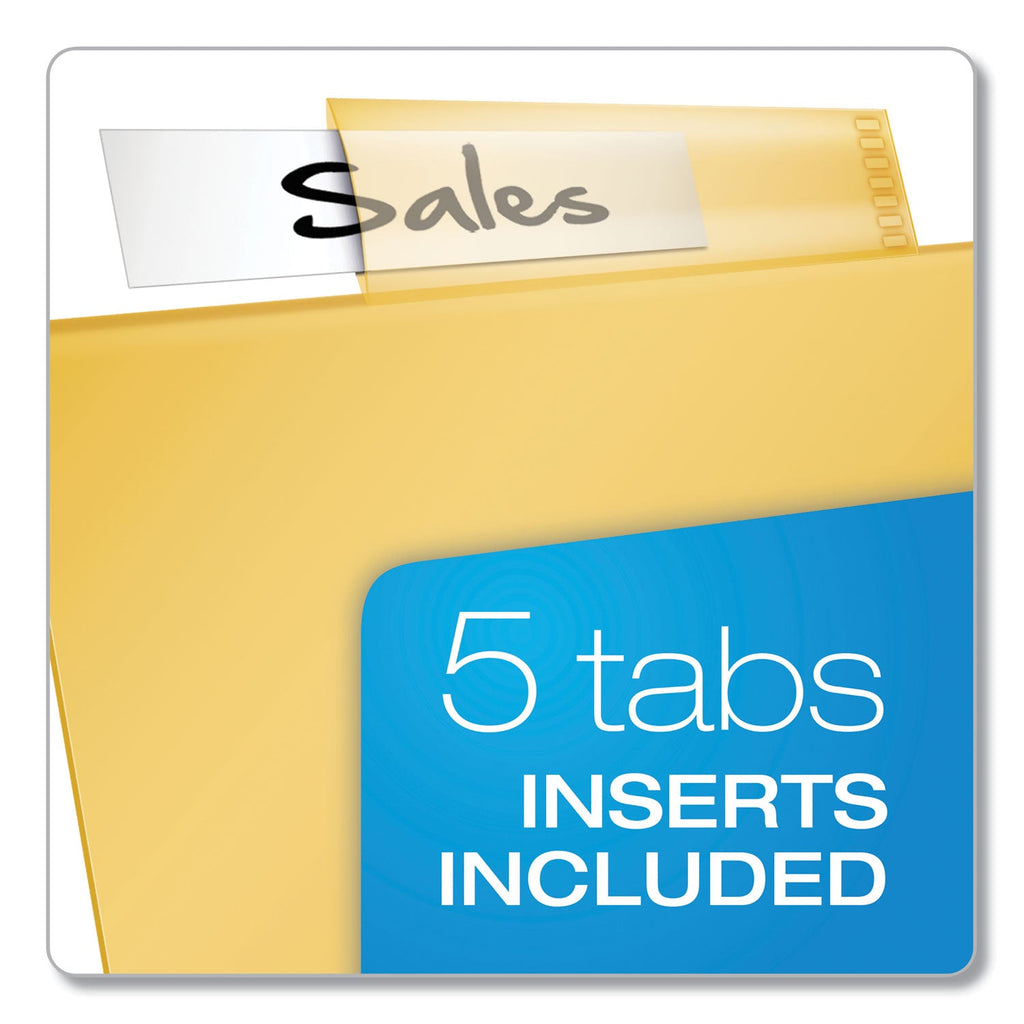 Cardinal Poly Ring Binder Pockets, 8.5 x 11, Letter, Assorted Colors, 5/Pack