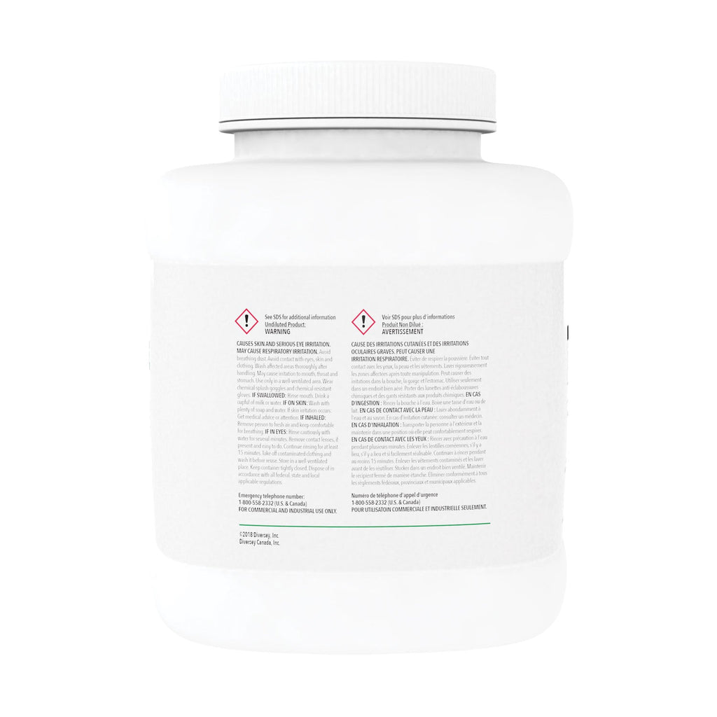 Diversey Beer Clean Glass Cleaner, Unscented, Powder, 4 lb. Container