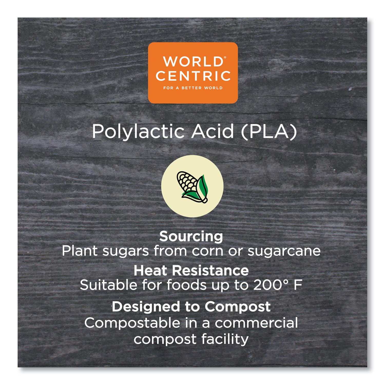 World Centric PLA Clear Cold Cups, 10 oz, Clear, 1,000/Carton