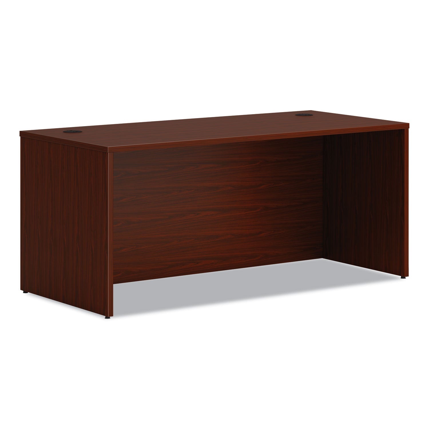 HON Mod Desk Shell, 66" x 30" x 29", Traditional Mahogany