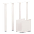HON Coze Table Legs, 5.75w x 28h, Designer White, 4/Pack