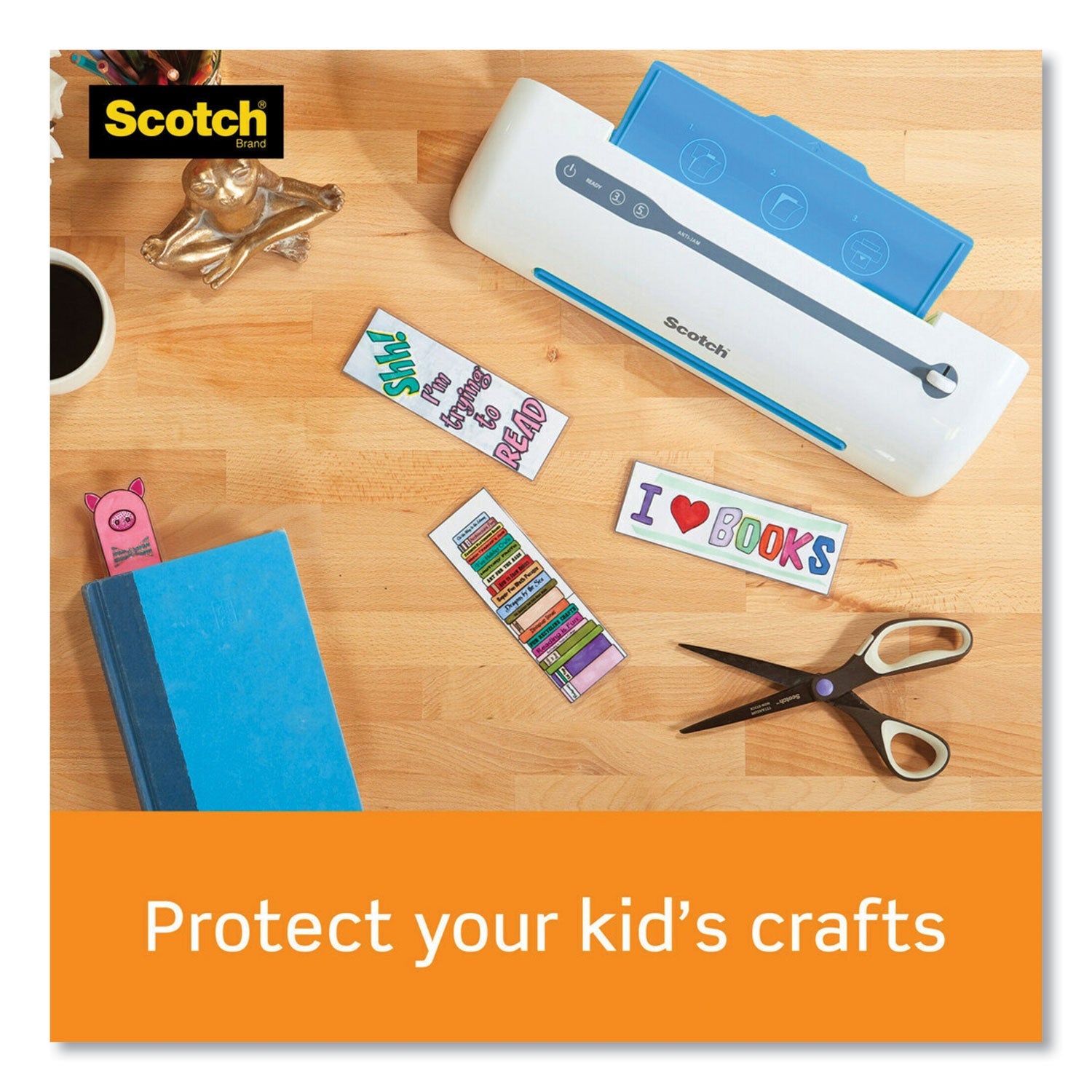 Scotch Laminating Pouches, 3 mil, 9" x 11.5", Gloss Clear, 20/Pack