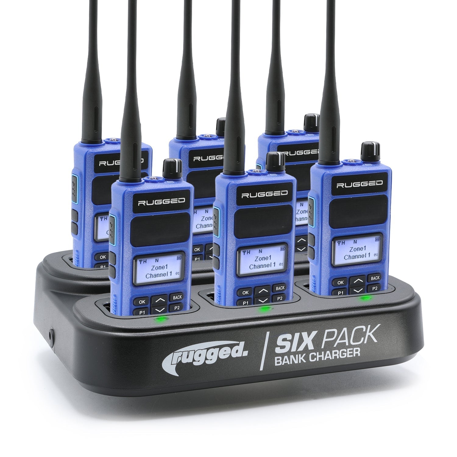 6 PACK - Choose Your Business Band Two Way Handheld Radio - RDH-16 - UHF Black