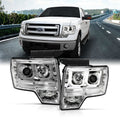 Anzo 2009-2014 Ford F-150 Projector Headlights w/ U-Bar Chrome