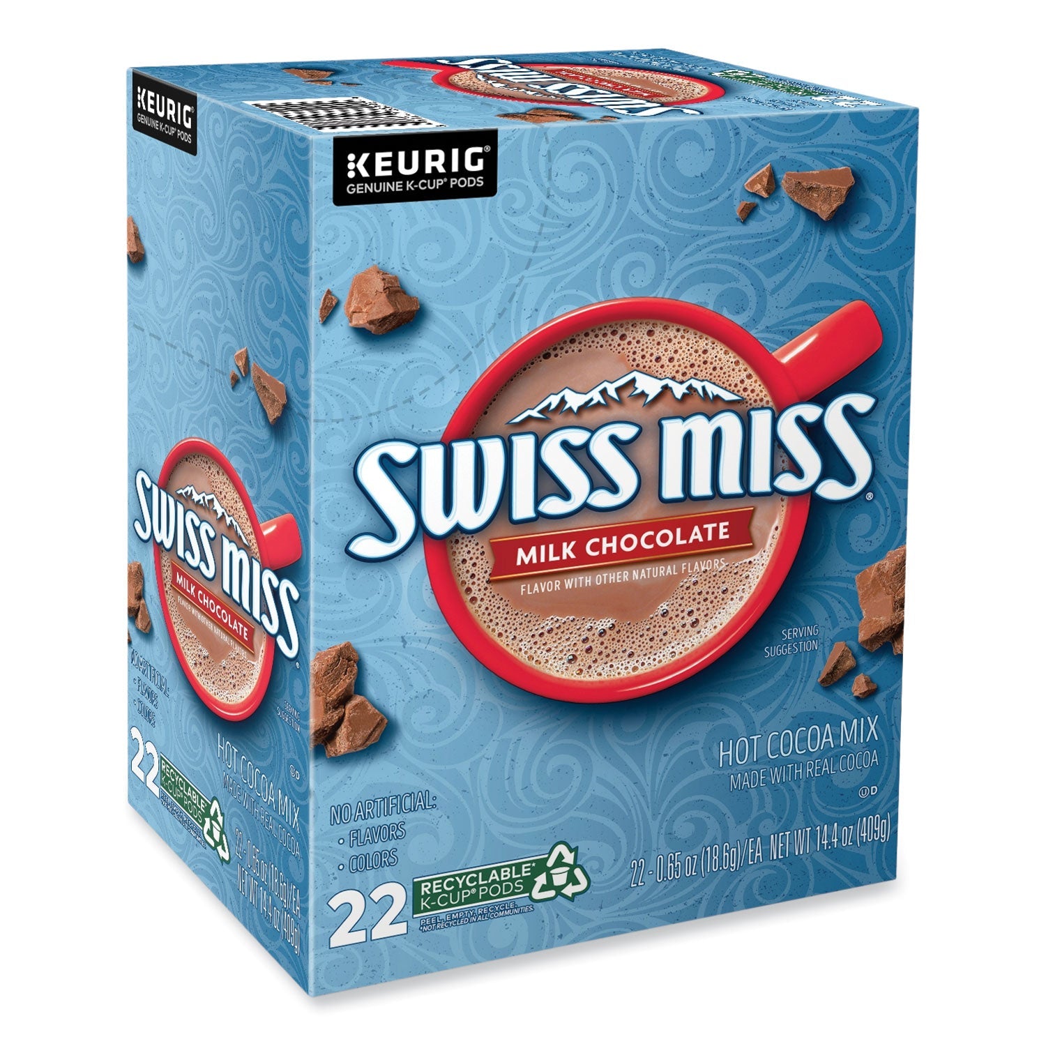 Swiss Miss Milk Chocolate Hot Cocoa K-Cups, 22/Box