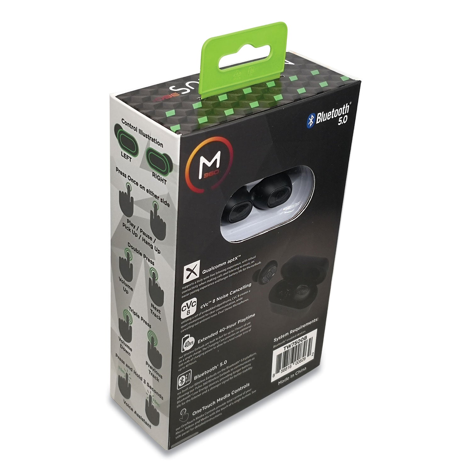 Morpheus 360 PULSE 360 True Wireless Earbuds, Black