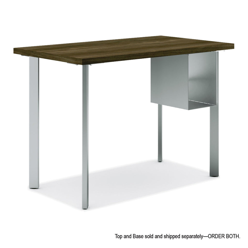 HON Coze Table Legs, 5.75w x 28h, Silver, 4/Pack