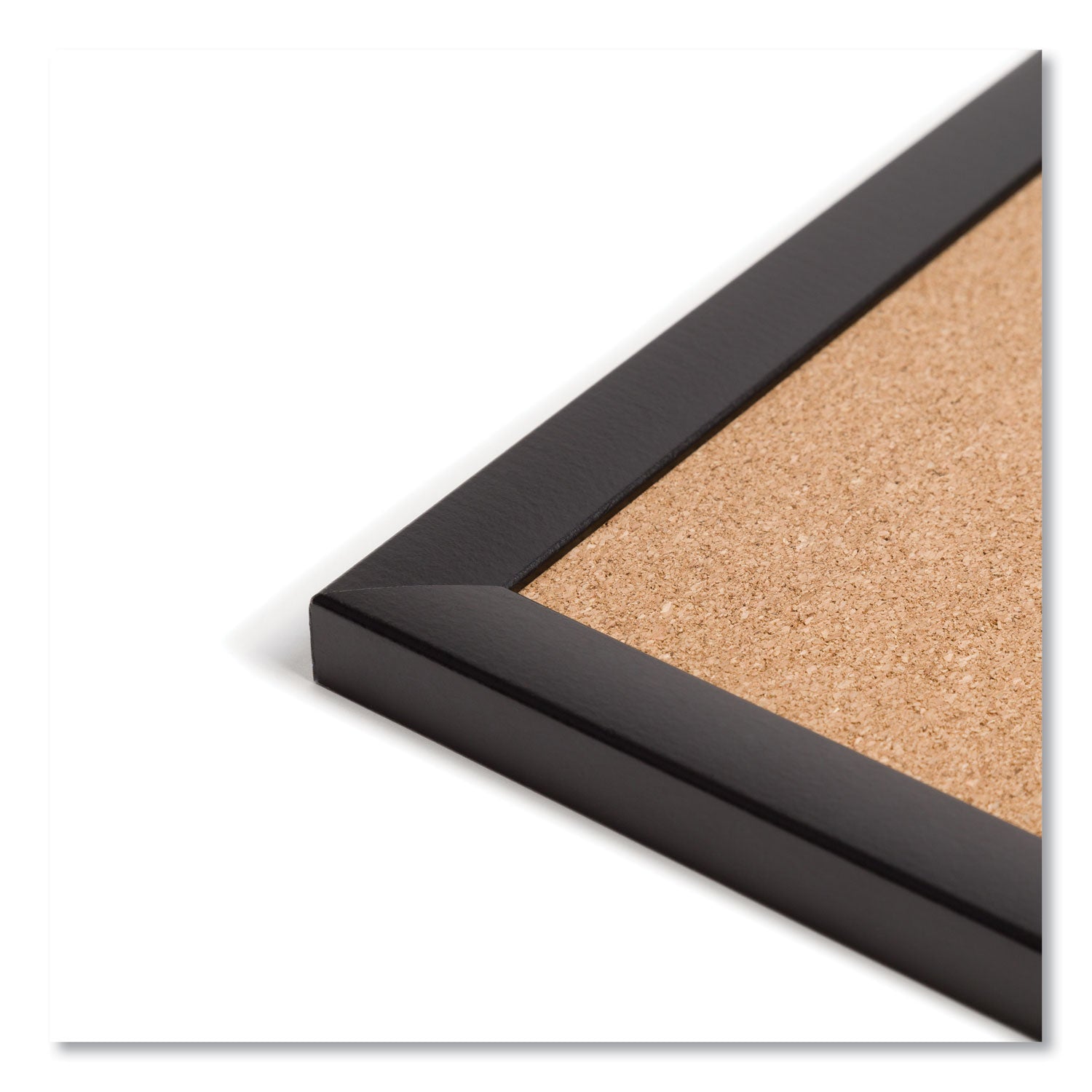 U Brands Cork Bulletin Board, 48 x 36, Natural Surface, Black Frame