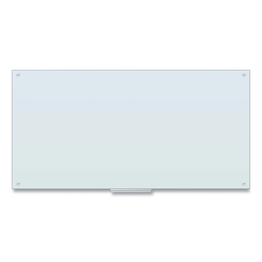 U Brands Glass Dry Erase Board, 72 x 36, White Surface